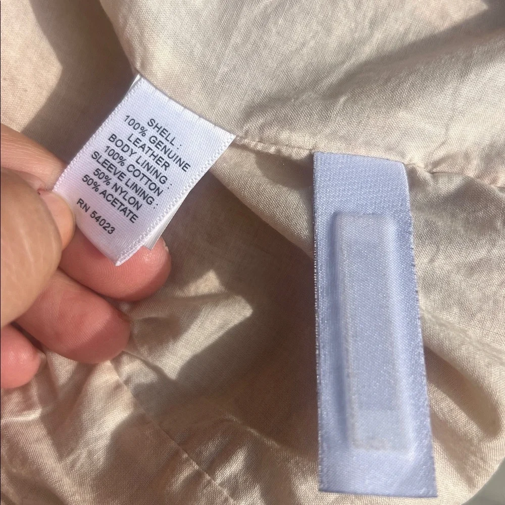 Banana Republic Vintage Tan Leather Jacket - Picture 3 of 16